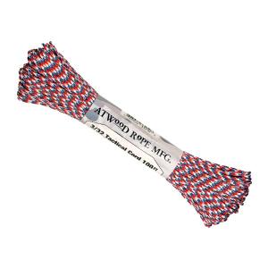 【 カラー：LIBERTY 】アメリカ製 275 Cord 3/32 Tactical ナイロン製 中芯4本入 パラコード 275ポンド , Atwood Rope MFG 社製 / 1m
