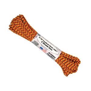【 カラー：FIREBALL 】アメリカ製 275 Cord 3/32 Tactical ナイロン製 中芯4本入 パラコード 275ポンド , Atwood Rope MFG 社製 / 1m