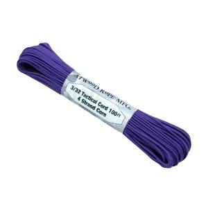 【 カラー：PURPLE 】アメリカ製 275 Cord 3/32 Tactical ナイロン製 中芯4本入 パラコード 275ポンド , Atwood Rope MFG 社製 / 1m