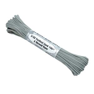 【 カラー：GREY 】アメリカ製 275 Cord 3/32 Tactical ナイロン製 中芯4本入 パラコード 275ポンド , Atwood Rope MFG 社製 / 1m