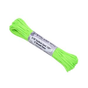 【 カラー：NEON GREEN 】アメリカ製 275 Cord 3/32 Tactical ナイロン製 中芯4本入 パラコード 275ポンド , Atwood Rope MFG 社製 / 1m