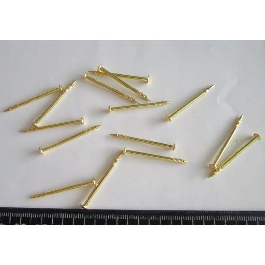 ※※ 真鍮クギ×15本セット　パチンコ実機用【新品/未使用】15-23　6206　くぎ　打ち直し釘