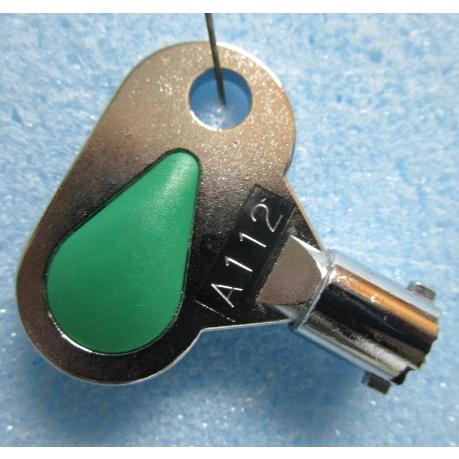 ※※ 緑色ドアキー：A112 (純正)　メーカー・機種不明　パチスロ実機用【鍵,かぎ,カギ】2(参考...