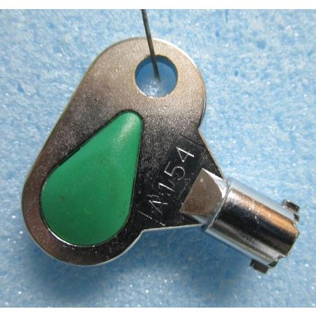※※ 緑色ドアキー：A154 (純正)　メーカー・機種不明　パチスロ実機用【鍵,かぎ,カギ】2(参考...