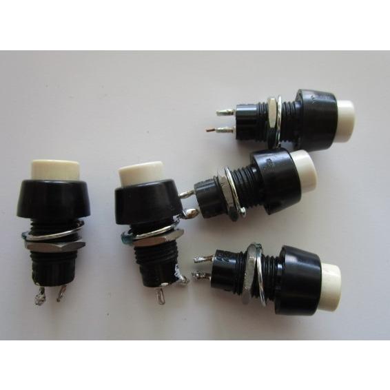 ※※ プッシュボタン　プッシュONタイプ　(ロック無し)×5個セット　中古品【通電チェック済み】7