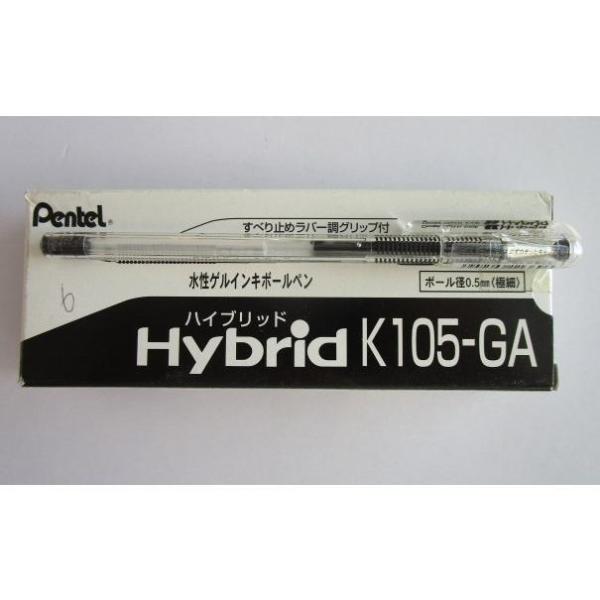 ※※ K105-GA(ハイブリッド)いまだけ4本セット　極細　ぺんてる ボールペン【未使用/筆記チェ...