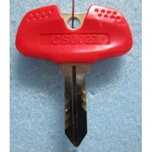 ※※ 純正:CS0027/赤　ドアキー　アルゼ/ユニバーサル　パチスロ実機用【鍵,かぎ,カギ】現物画...
