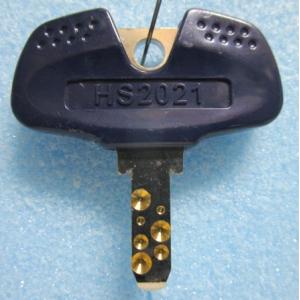 ※※ 純正:HS2021/青　ドアキー　アルゼ/ユニバーサル　パチスロ実機用【鍵,かぎ,カギ】現物画...
