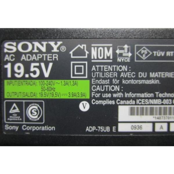 ★★ No-8　 VGP-AC-19V37　DC19.5V/3.9A⇔AC100V-240V　ソニー...