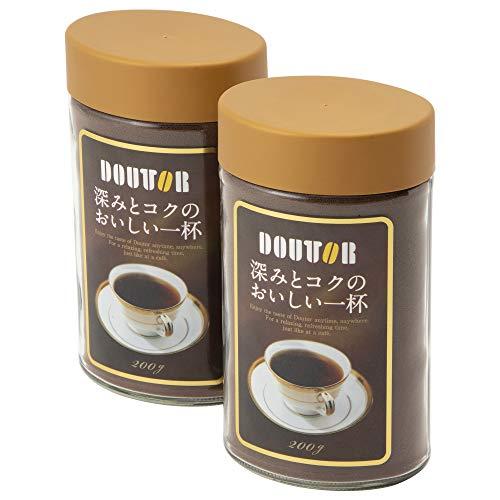 ドトールコーヒー インスタントコーヒー 深みとコクのおいしい一杯(SD) 200g ×2