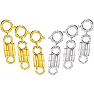 ネックレス 留め具 マグネット クラスプ 6個セット エンドパーツ ジュエリー用
