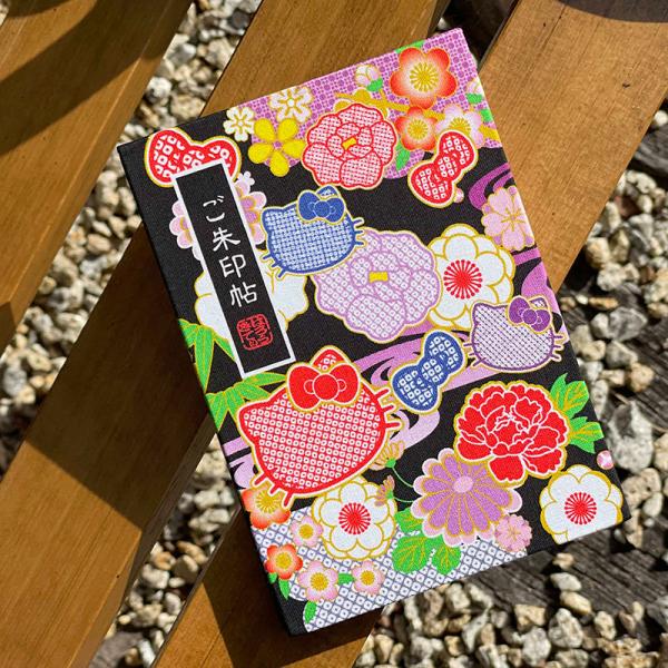 ハローキティ 御朱印帳（かのこ） 朱印帳 納経帳 集印帳 かわいい キャラクター 寺社巡り ノート ...