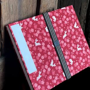 見開き用 御朱印帳バンド(黒/縞) 朱印帳 ご...の詳細画像1