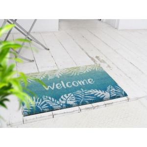 ハワイアン雑貨 インテリア ココナッツ 玄関マット(リーフ)