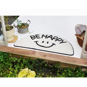 新品　セカンドラボ　ラグ　スマイル　大判　ロンハーマン　イエロー　ニコちゃん salle de bal（サルデバル） ラグ ラグマット smile mat スマイル