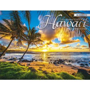 2022年 ハワイ フォトカレンダー(アロハステート ハワイ/Hawaii) ハワイアン雑貨  ハワイ直輸入 送料無料 アイランドヘリテイジ インテリア メール便対応