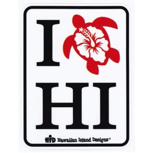 ハワイアン雑貨 インテリア ハワイアン 雑貨 HID アイランドデザイン ステッカー(ホヌ) HIS-021 メール便対応可 ハワイアン雑貨｜holoholo
