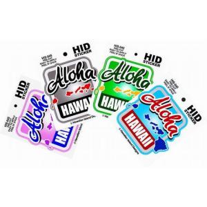 ハワイアン ステッカー デカール シール HID (ALOHA-アイランド) メール便対応可 ハワイアン雑貨 ハワイ お土産 ハワイアン インテリア ハワイアン 雑貨