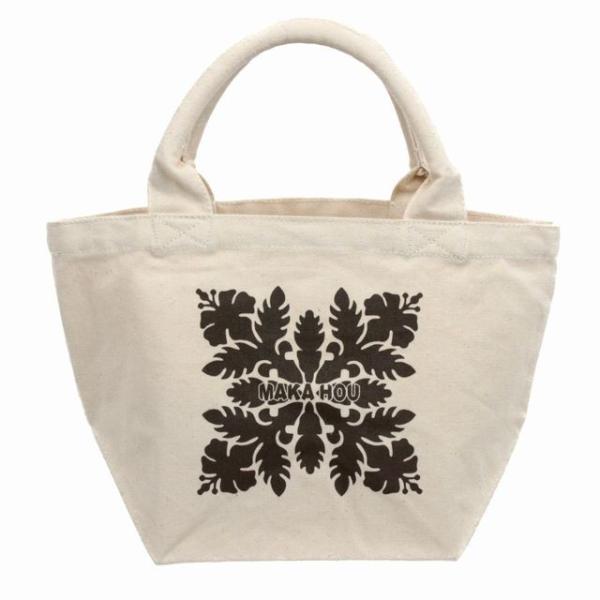ハワイアン 雑貨 ランチトートバッグ トートバッグ キャンバスバッグ maka hou ランチバッグ...
