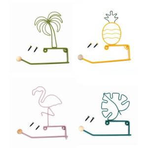 在庫一掃セール ハワイアン雑貨 タオルホルダー ペーパーホルダー（パイナップル・モンステラ・ヤシ・フラミンゴ）インテリア ブリキ ハワイ お土産