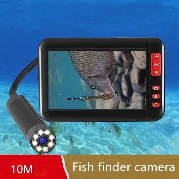 水中内視鏡検査カメラ、冬の氷釣りカムコーダー、魚ファインダー、4.3 &quot;モニター、8mm、10m