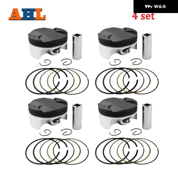 4セット オートバイピストンキットリング STD +25 +50 75MM 75.25MM 75.5...