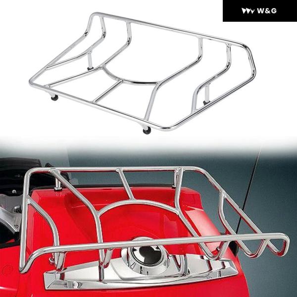 クローム バイク用リアラゲッジラック ツアートランクラック 2010-2018 CAN-AM SPY...