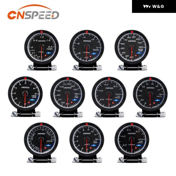 60MM 電圧計 水温計 油温計 ターボブースト計 油圧 計 排気ガス温度計 EGT/EXT 真空計