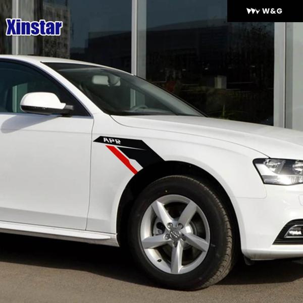 並行輸入品2枚 APR フェンダーステッカー フォルクスワーゲン Rライン ゴルフ GTI シロッコ...