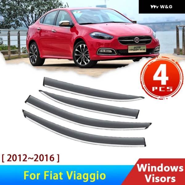 並行輸入品4Xデフレクター ダッジ ダート フィアット PF ヴィアッジョ 2012~2016 アク...