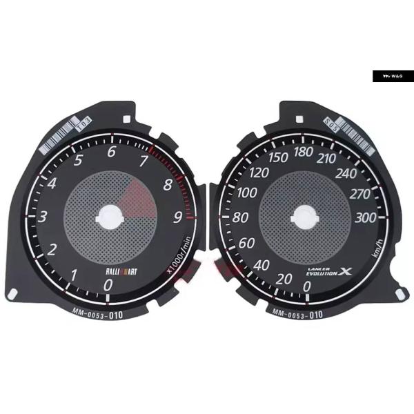 並行輸入品ランサーエボリューションX CZ4A メーターダイヤルプレート 9000R 300KM/H