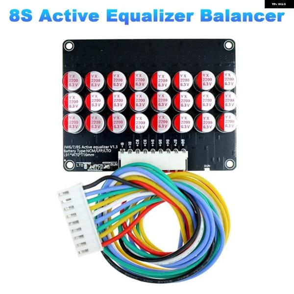 並行輸入品8S アクティブイコライザーバランサー LIFEPO4 LIPO LTO バッテリーエネル...