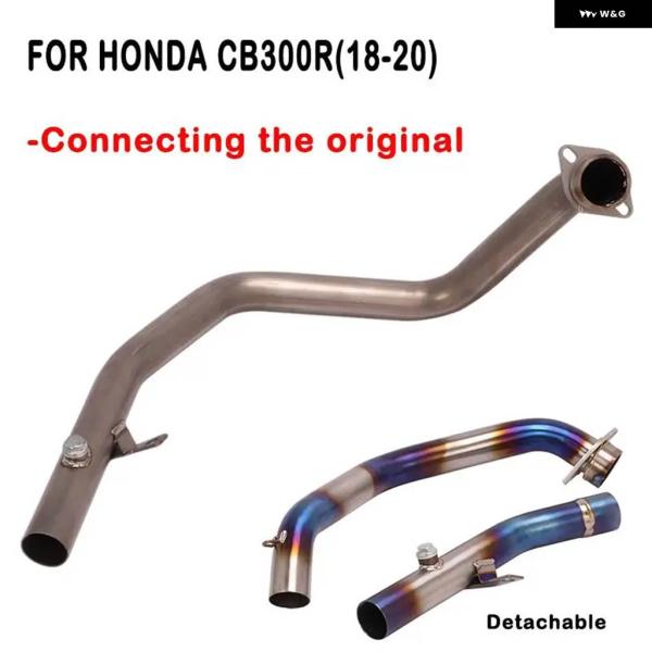 並行輸入品排気ヘッダー パイプ ホンダ CB300R 2018-2020 オートバイ フロントミッド...