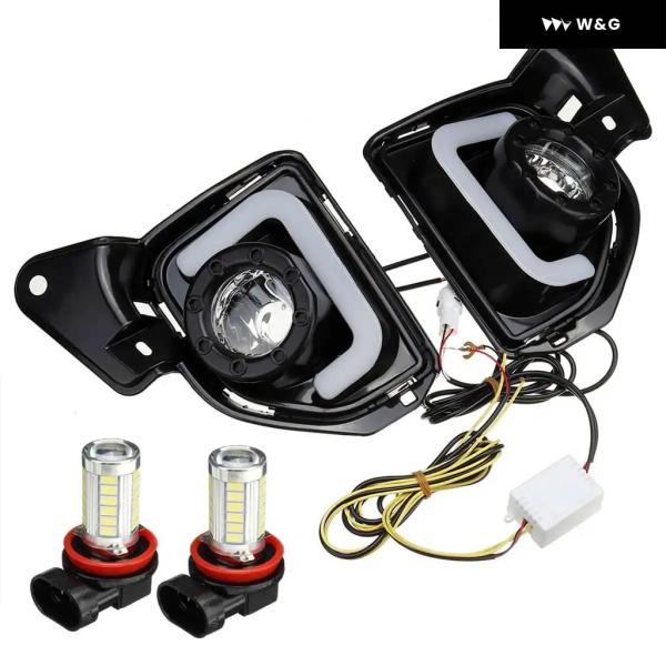 LED DRL デイタイム ランニングライト アセンブリ トヨタ ハイエース 2014-2015-1...