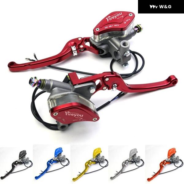 レバー ハンドル 油圧 クラッチブレーキ ポンプ マスター シリンダー オートバイ バイク レーシン...