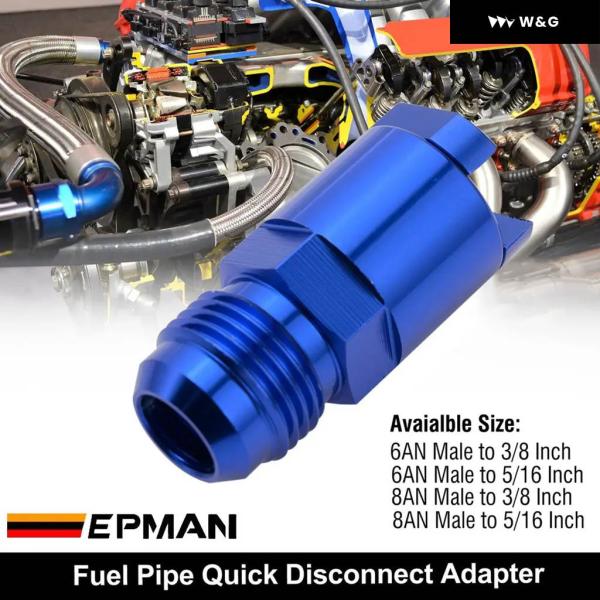 アルミ 6AN 8AN オスフレア 3/8インチ 5/16インチ SAE クイックディスコネクトメス...