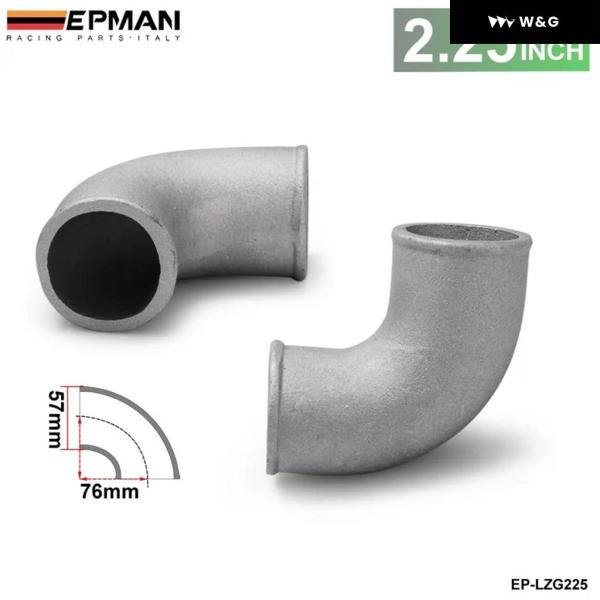 2.25インチ 鋳造アルミ エルボ パイプ 90度インタークーラー ターボタイトベンド BMW 3 ...