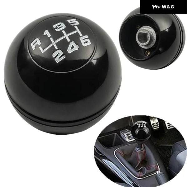 ブラッククロームシルバー ギア シフト ノブ レバー シフター ハンドボール アルファロメオ ジュリ...