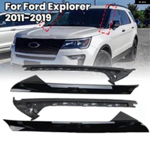 並行輸入品フロントガラス Aピラー アウター インナーモールディング トリム フォード エクスプロー...