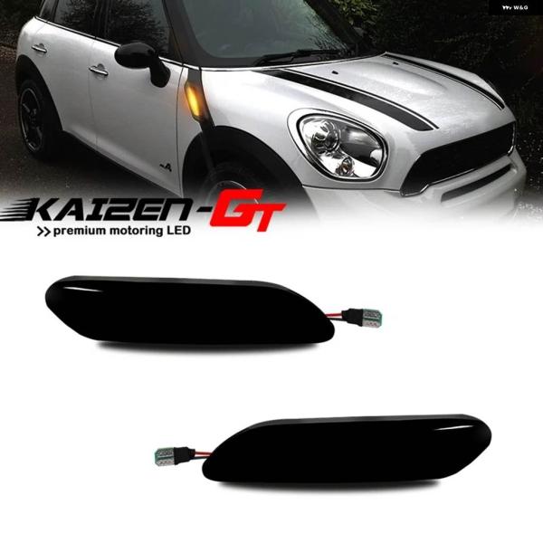 並行輸入品 アンバー LEDカーフロント バンパー サイドマーカー インジケーター ライトウィンカー...