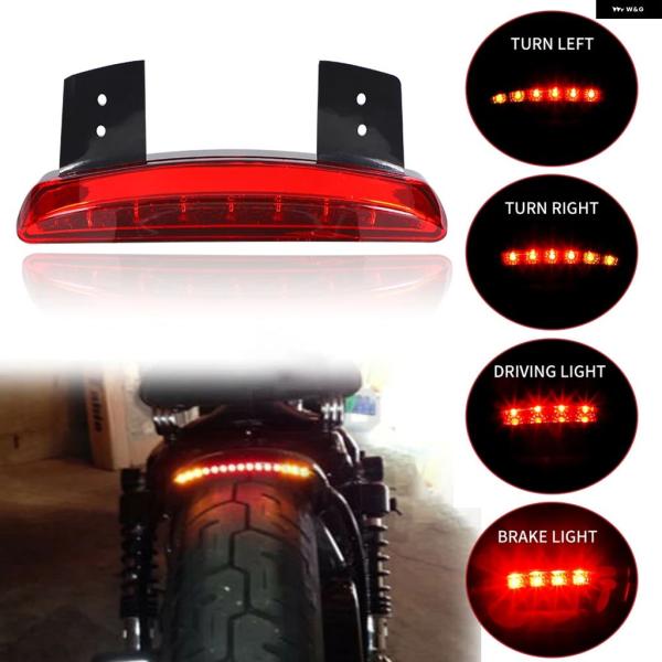 並行輸入品 バイクライト リアフェンダー テールエッジ  LED ブレーキ アンバー ウィンカーラン...