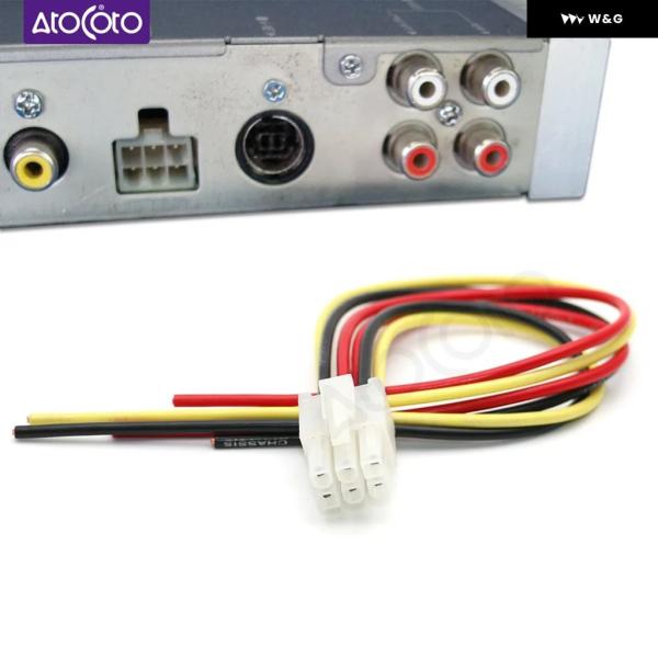 車用6ピン高レベル入力プラグワイヤー ハーネス ALPINE アンプ ERA G320 EQ D90...