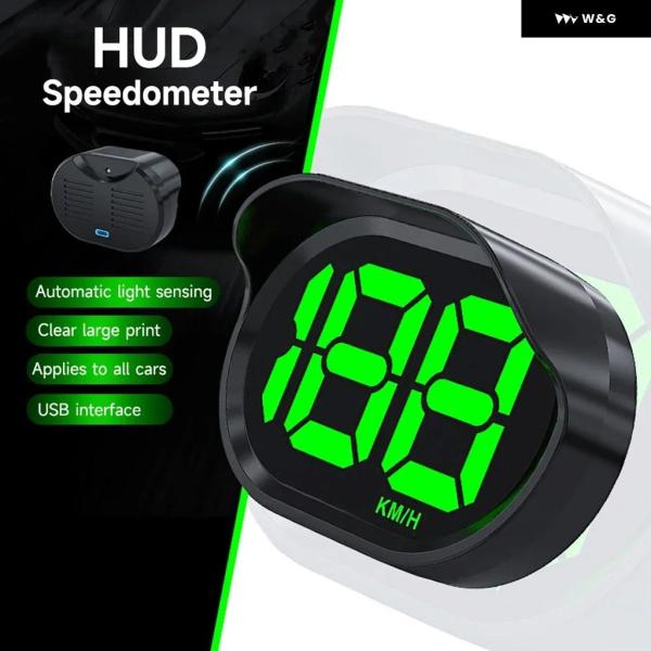 自動調光デジタルスピード メーター HUD 車用 GPS ヘッドアップ ディスプレイ スピード メー...