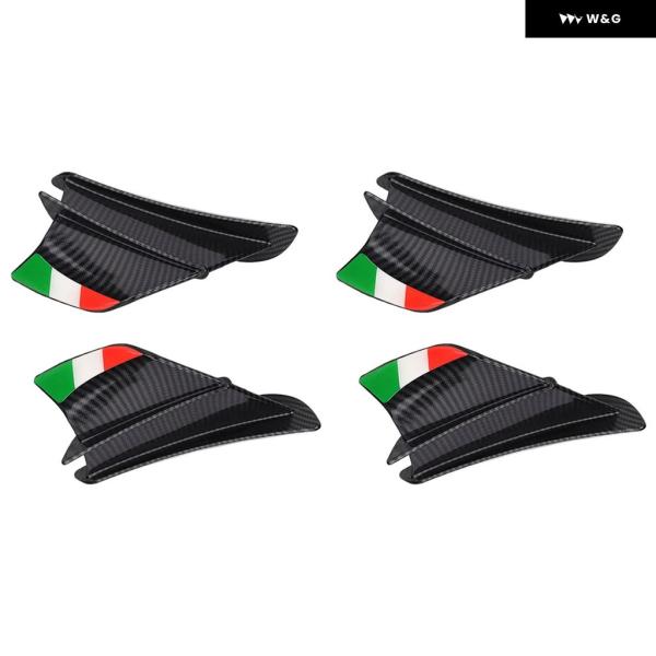 4X オートバイ バイク ウィングレット エアロダイナミック ウィングキット スポイラー オートバイ...