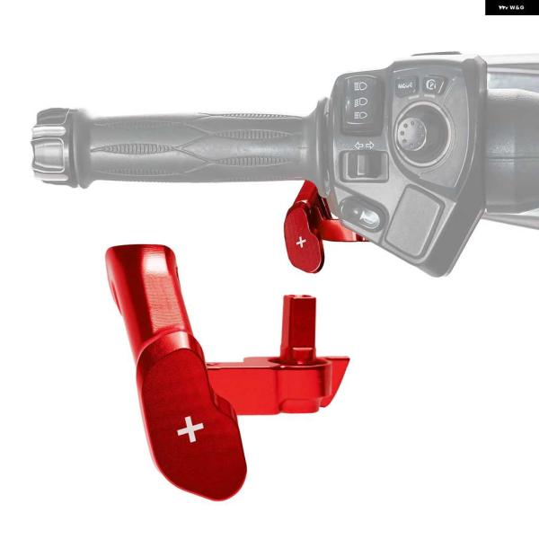 並行輸入品オートバイ バイク レッド シフター コントロール サムスロットル レバー サムタップ C...