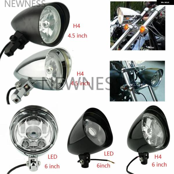 並行輸入品 4.5インチ 5.75インチ H4 LED ヘッドライト オートバイ 弾丸トライバー ヘ...