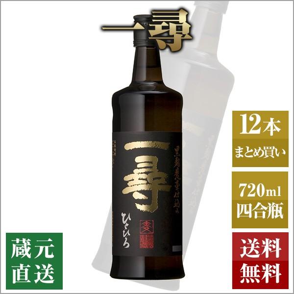 麦焼酎 一尋 720ml 12本セット 本坊酒造 むぎ焼酎 本格焼酎 送料無料