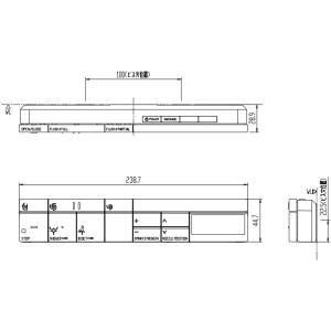 354-1540A-EG　ベーシアハーモＬタイプ　DT-BL114Gタイプ用スマートリモコン　英字仕様（LIXIL・INAX）｜home-design