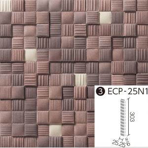 LIXIL(INAX) エコカラットプラス ラグジュアリーモザイク2 25角(納まり役物)ネット張り ECP-25N1/LUX13[ケース]｜home-design