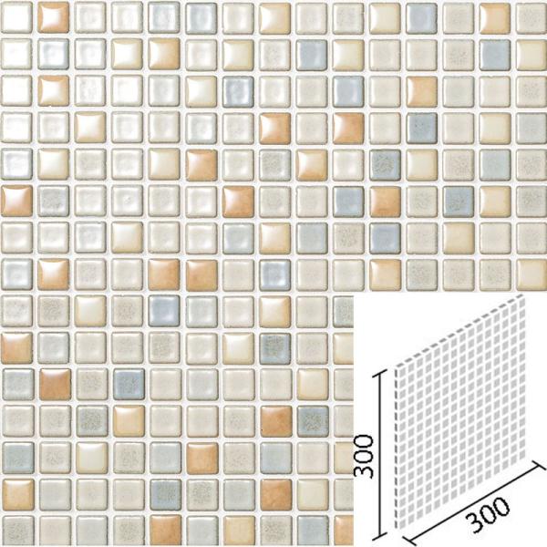 LIXIL(INAX) インテリアモザイク カレイドグレイズ 20mm角ネット張り IM-20P1/...